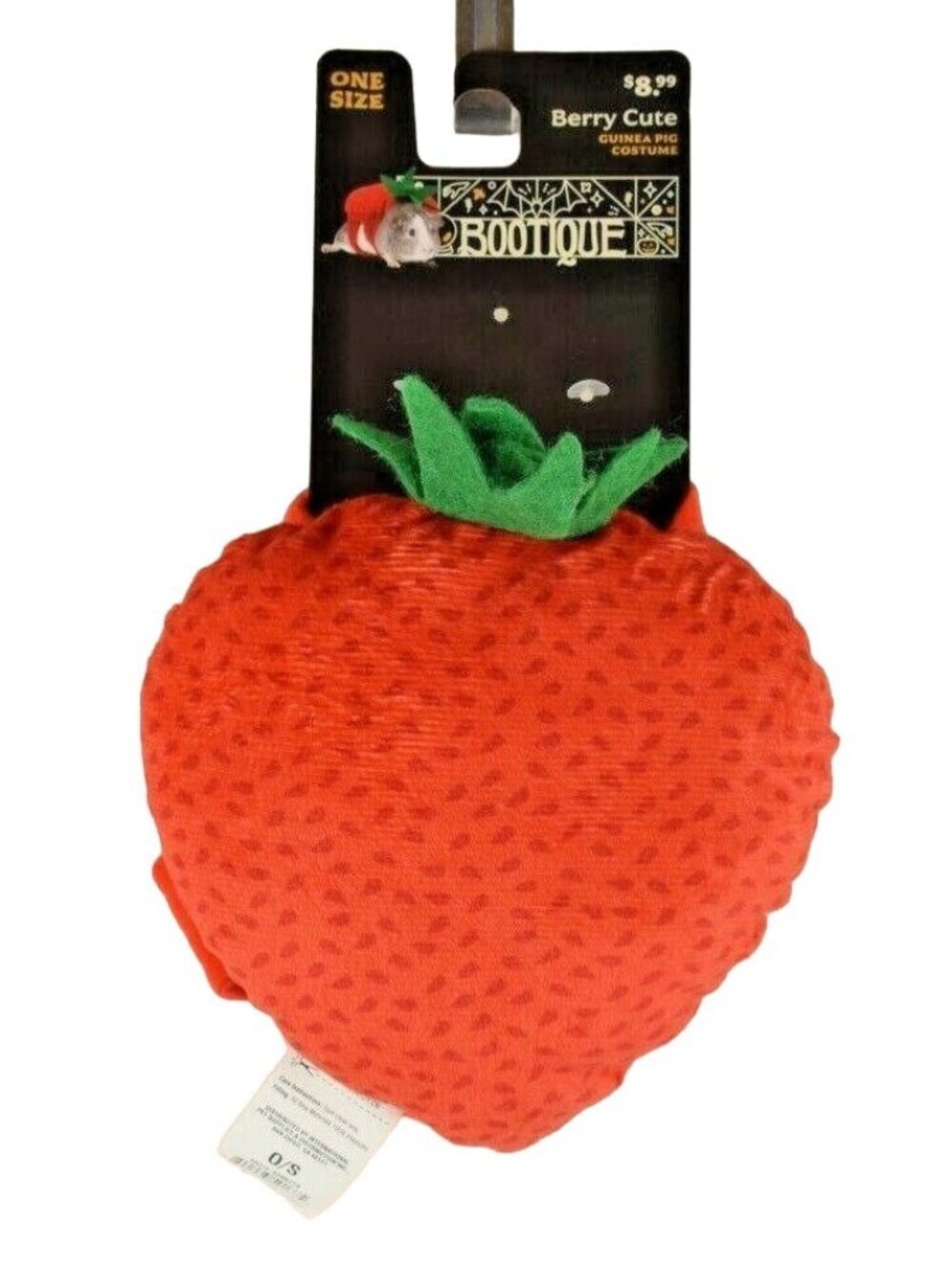 Bootique Berry Cute Strawberry Guinea Pig Costume One Size Halloween Small Pet